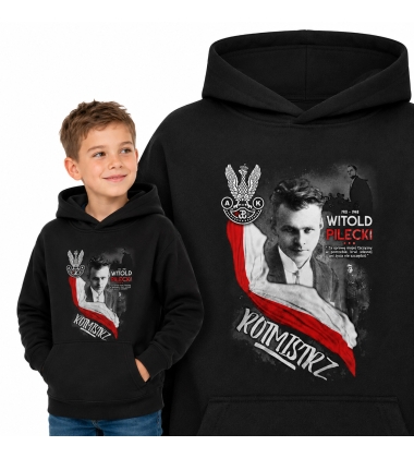 Bluza z kapturem dziecięca Patriotyczna WITOLD PILECKI